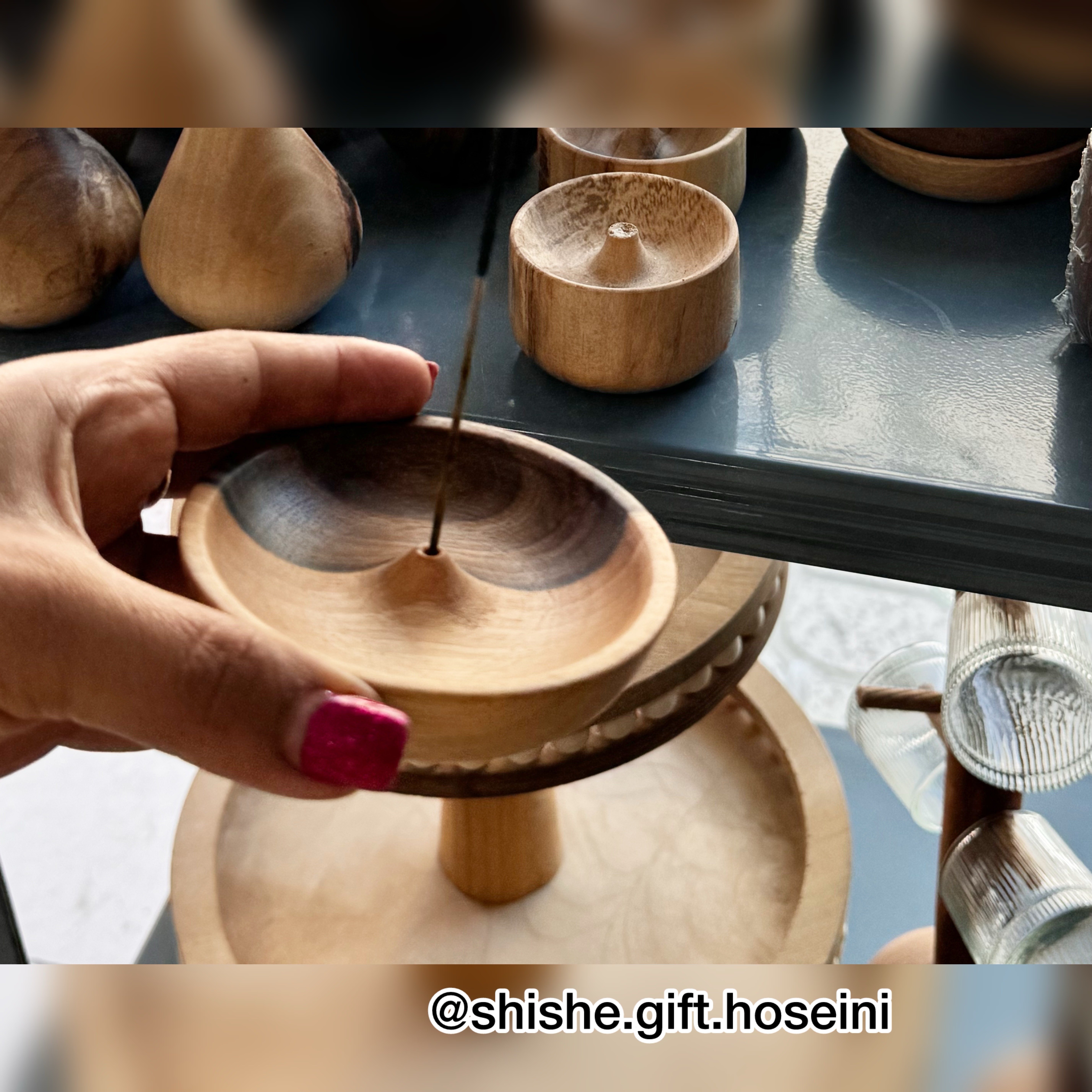 عود سوز چوبی بزرگ