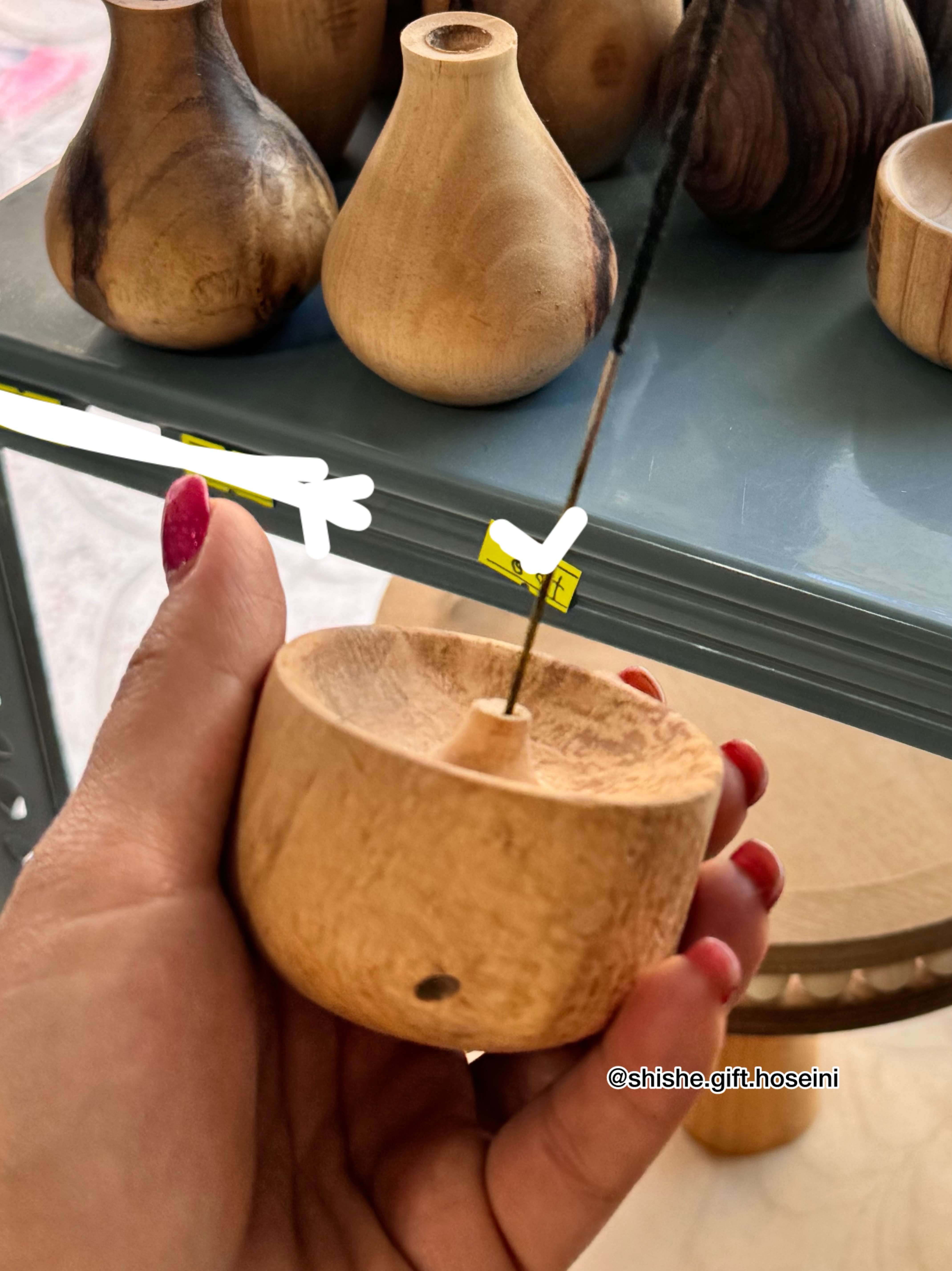 عود سوز چوبی کوچک