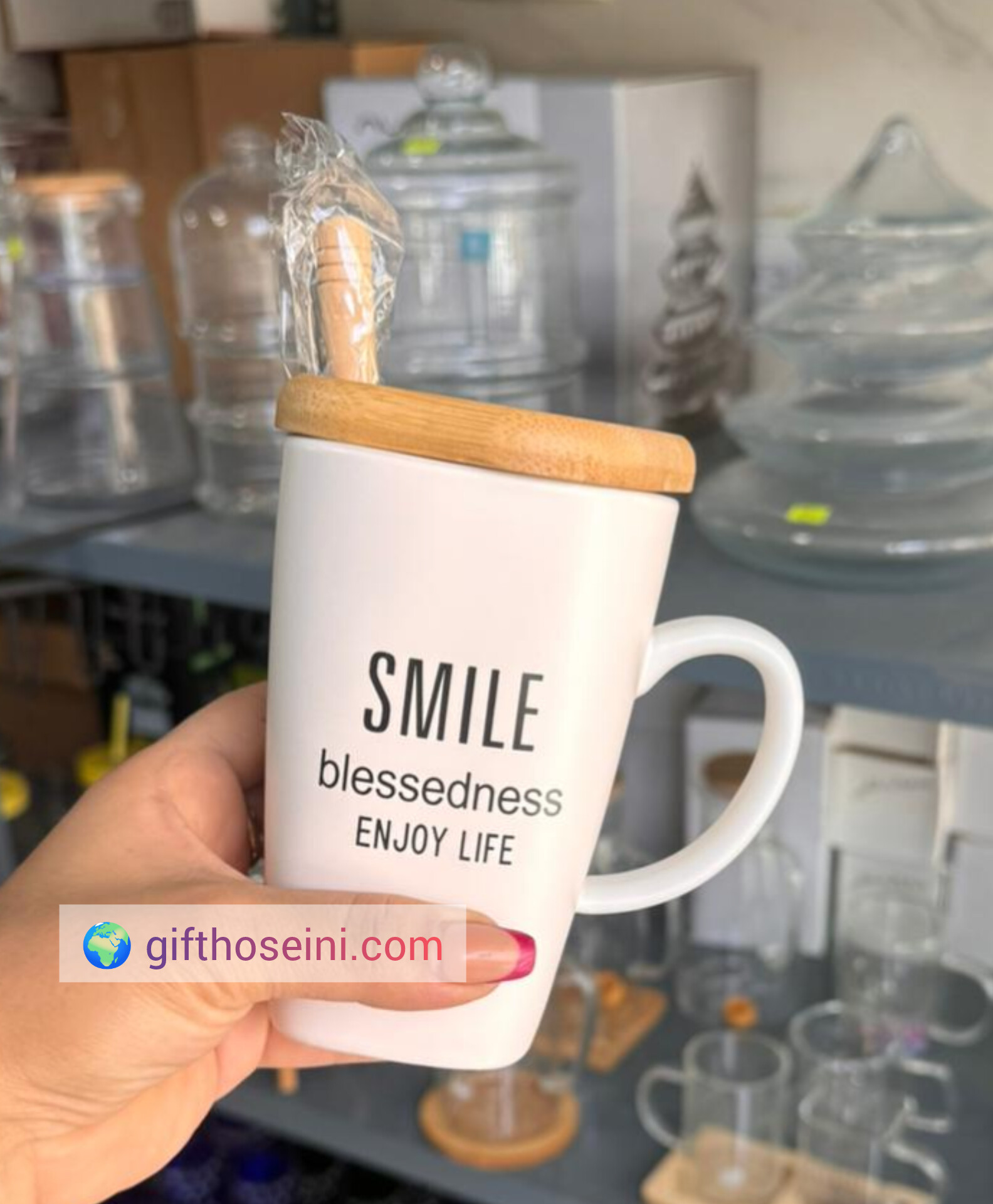 ماگ سرامیکی درب بامبو